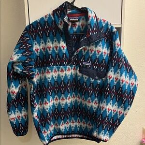 Patagonia Multicolor Geometric Fleece Jacket